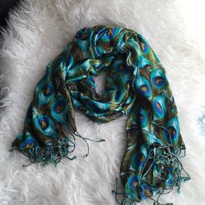 Peacock scarf